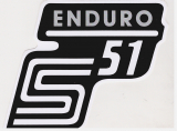 Nálepka Simson Enduro strieborné