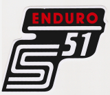 Nálepka Simson Enduro červená