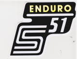 Nálepka Simson Enduro žltá