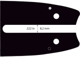 VODIACA LIŠTA 14" 3/8LP 1,3mm 50 článkov