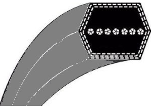 Klinový remeň  6hrann  AA83  