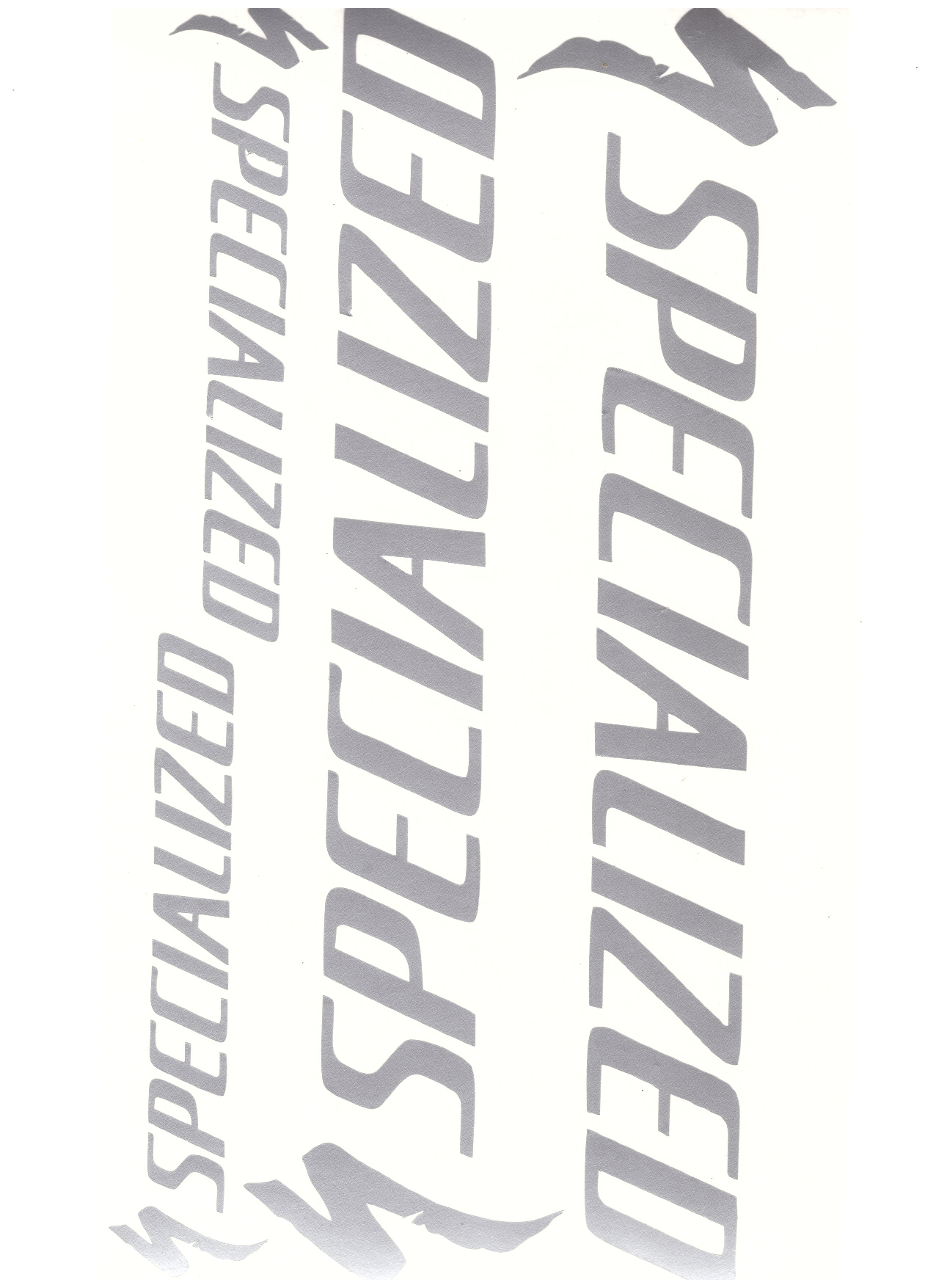 Nálepka Specialized strieborná 