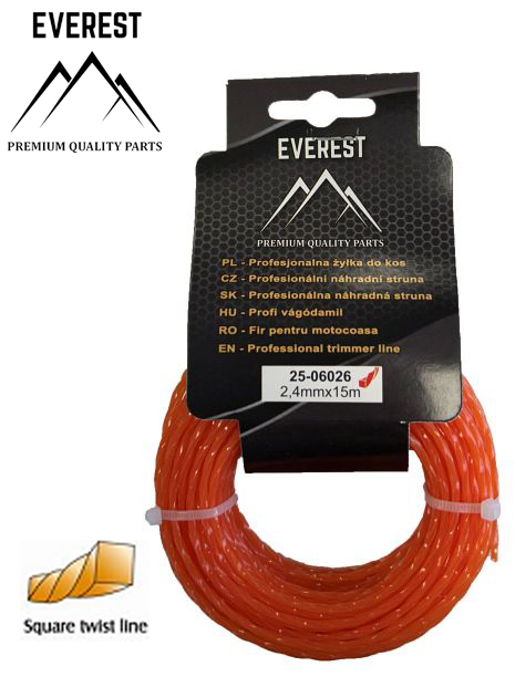 Náhradná struna TWIST 2,4mm 15M 25-06026