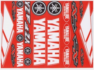 Nálepka Yamaha A5  červená