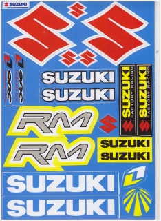 Nálepka Suzuki A4 modrá
